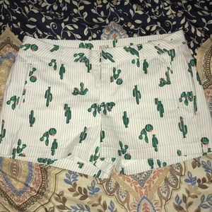 Cactus print shorts